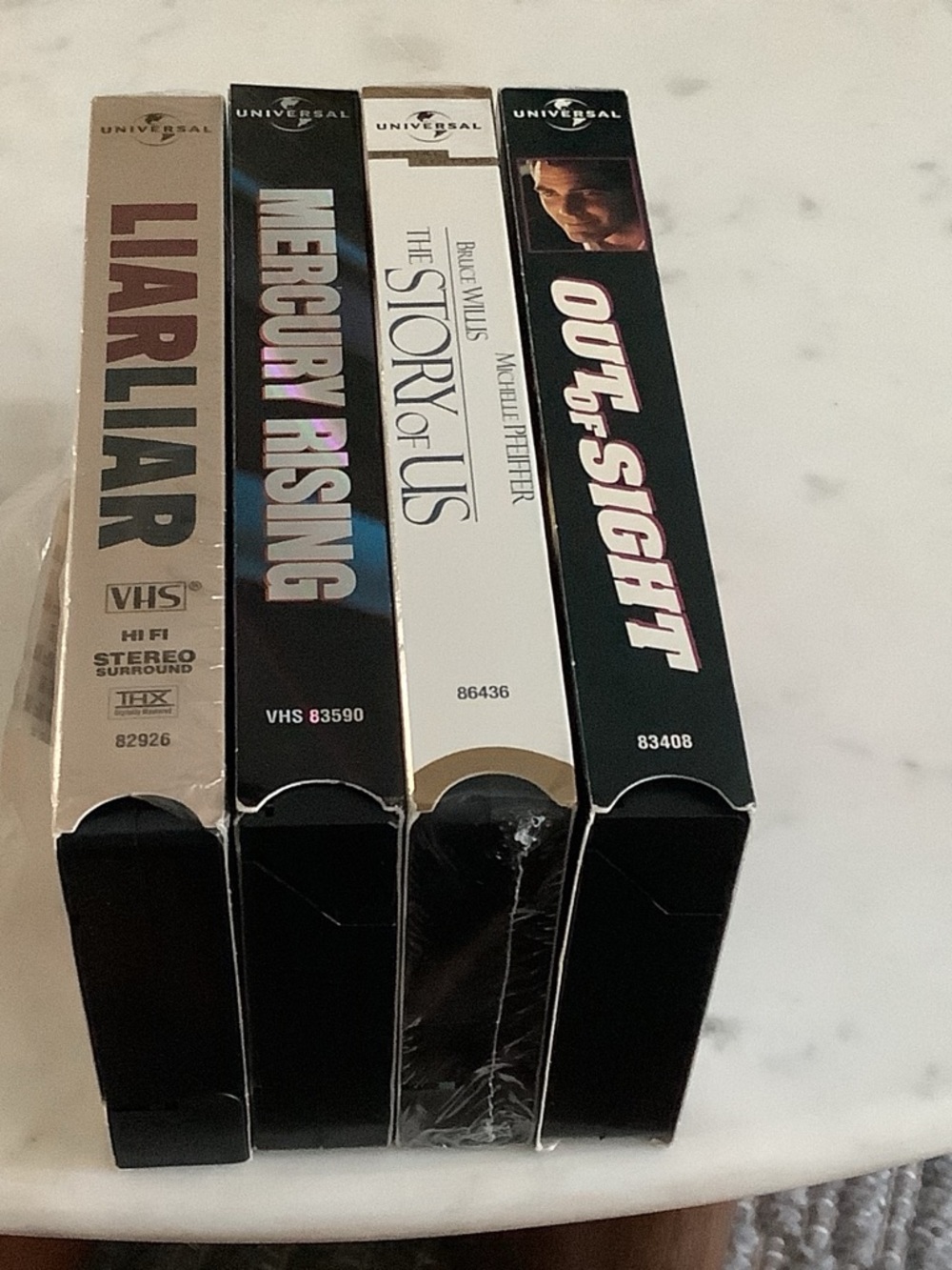 Liar Liar, Mercury Rising, The Story of Us, Out of Sight VHS